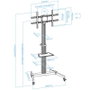 Tooq Hera Soporte de Suelo con Ruedas FS1886M-B para TV de 37-86 pulgadas